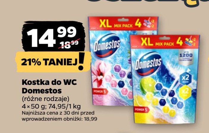 Kostka do wc magnolia + lawenda Domestos power5 promocja