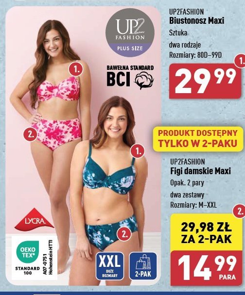 Figi damskie maxi m-xx Up2fashion promocja