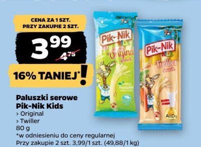 Paluszki serowe Kids Original promocja w Netto
