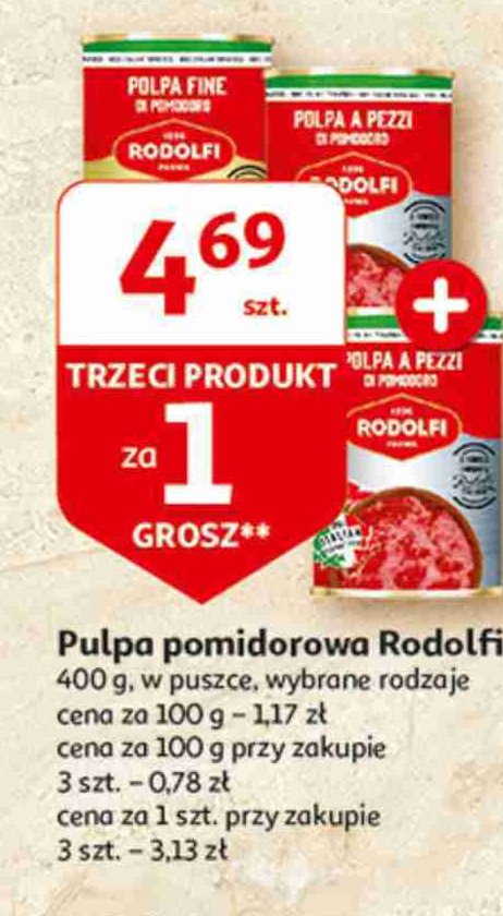 Pulpa pomidorowa kawałki RODOLFI promocja