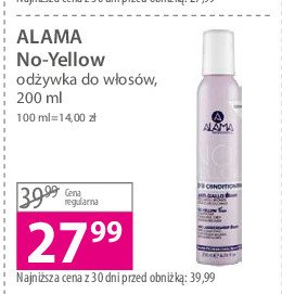 Odźywka do włosów Alama no-yellow promocja