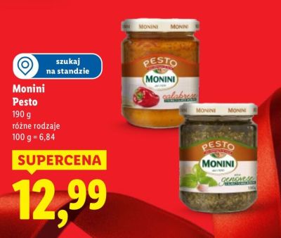Pesto różne rodzaje promocja w Lidl