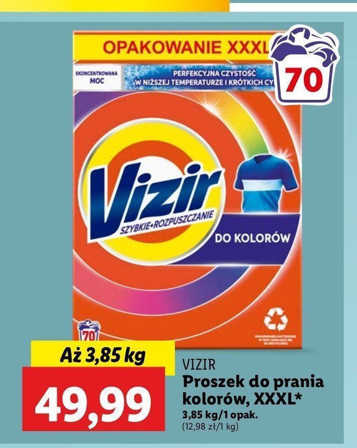 Proszek do prania color Vizir promocja