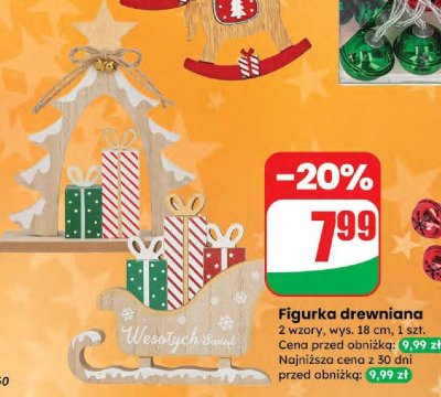 Figurka drewniana promocja w Dino
