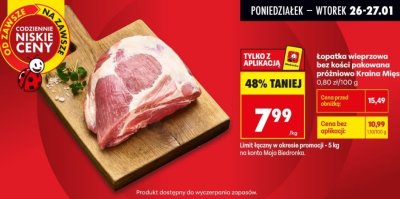 Łopatka wieprzowa promocja w Biedronka