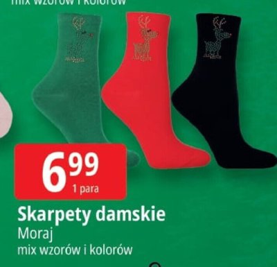 Skarpety damskie Moraj promocja w Leclerc