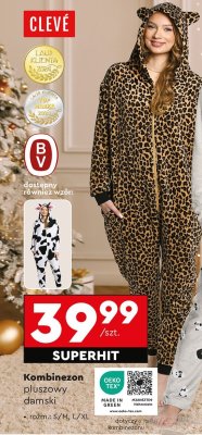 Kombinezon pluszowy damski promocja w Biedronka