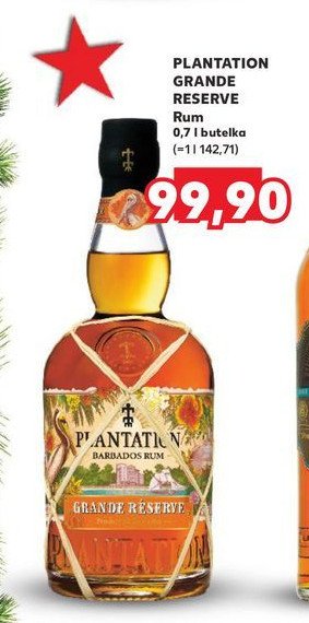 Rum Plantation grande reserve promocja w Kaufland