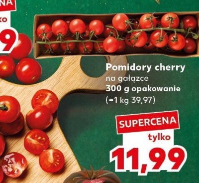 Pomidory cherry na gałązce promocja w Kaufland