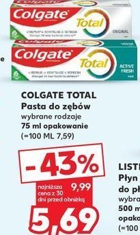 Pasta do zębów active fresh Colgate promocja