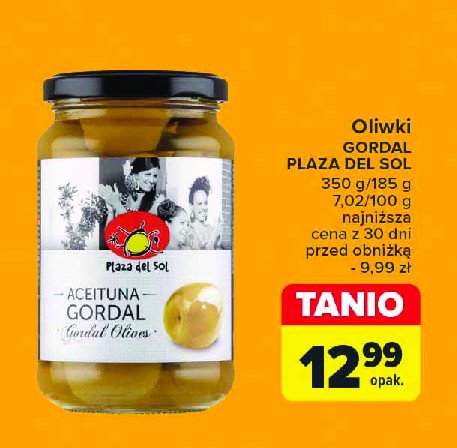 Oliwki gordal zielone z pestką Plaza del sol promocja