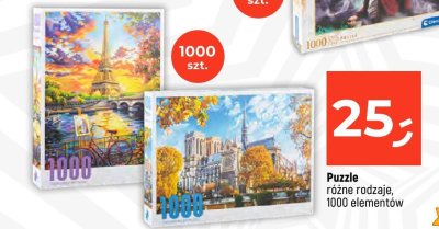 Puzzle różne rodzaje 1000 elementów promocja w Dealz