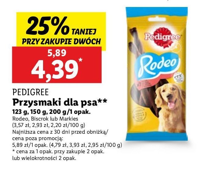 Przysmak dla psa Pedigree rodeo promocja