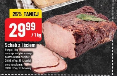 Schab z liściem Pekpol promocja w POLOmarket