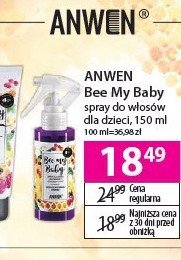Odżywka do włosów dla dzieci Anwen bee my baby promocja