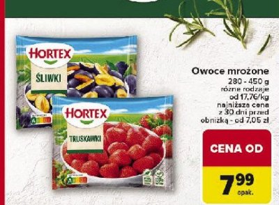 Śliwki bez pestek Hortex promocja