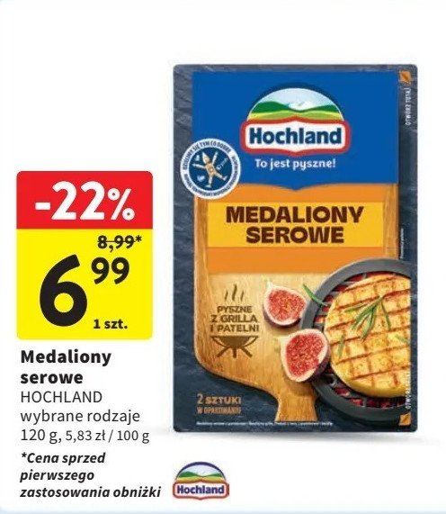 Medaliony serowe Hochland grillowy promocja