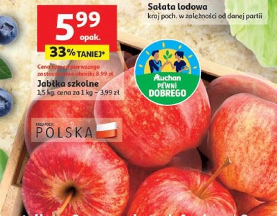Jab艂ka promocja w Auchan