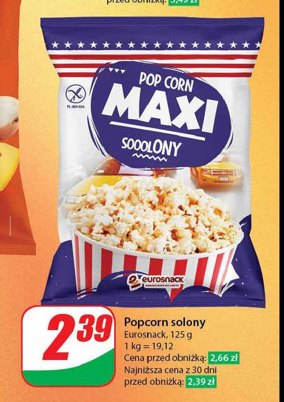 Popcorn solony Eurosnack maxi promocja