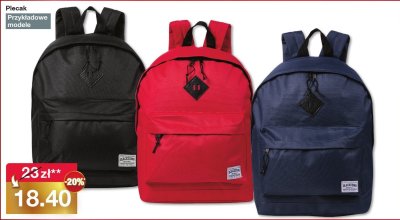 Plecak 2-komory Paso promocja w Woolworth