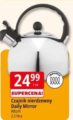 Czajnik nierdzewny Daily Mirror Altom 2,5 litra promocja w Leclerc