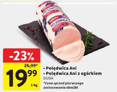 Polędwica Ani z ogórkiem DUDA promocja w Intermarche