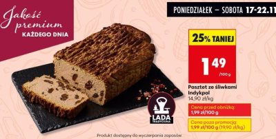 Pasztet ze śliwkami Indykpol promocja w Biedronka