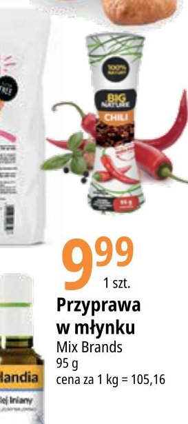 Papryka chili w m艂ynku Big nature promocja