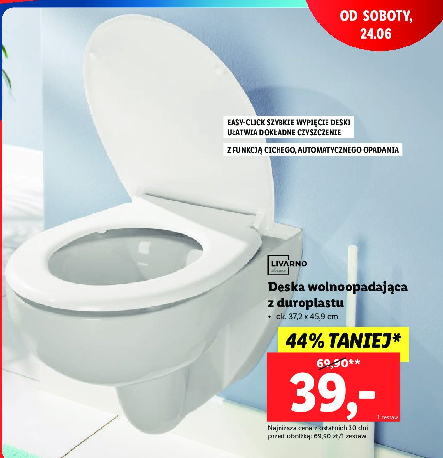 Deska wc z duroplastu Livarno promocja