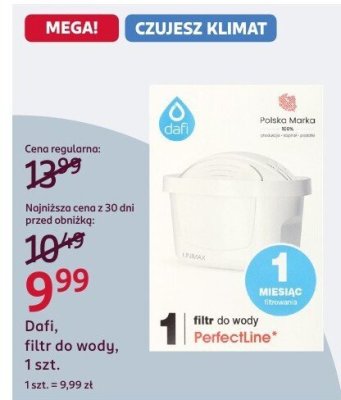 Filtr do wody Dafi PerfectLine promocja w Rossmann