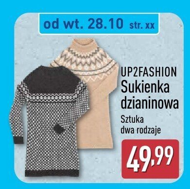 Sukienka dzianinowa damska s-xl Tex promocja w Aldi