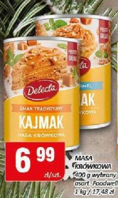 Kajmak masa krówkowa Delecta smak tradycyjny promocja w Chorten