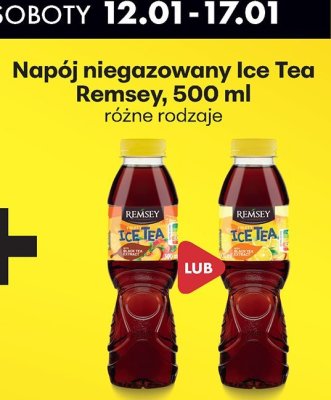 Napój niegazowany Ice Tea Remsey różne rodzaje promocja w Biedronka