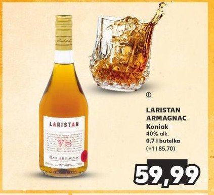 Koniak LARISTAN ARMAGNAC promocja