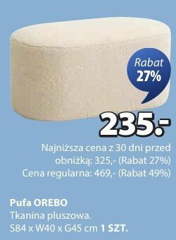Pufa OREBO promocja w Jysk