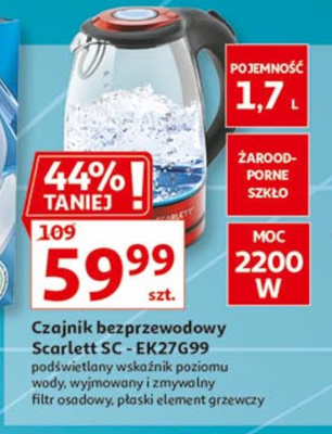 Czajnik szklany sc-ek27g99 Scarlett promocja
