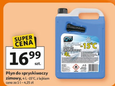 Płyn do spryskiwaczy zimowy 4 l -15°C z lejkiem promocja w Auchan