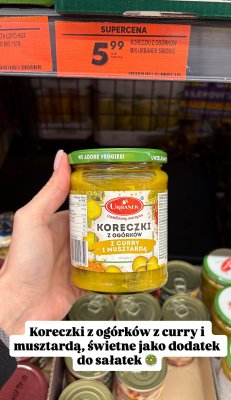 Koreczki z ogórków z curry i musztardą  promocja w Biedronka