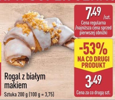 Rogal z białym makiem promocja w Aldi