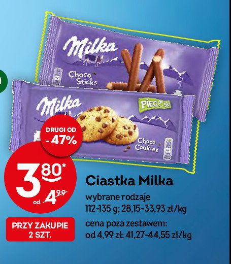 Paluszki w czekoladzie Milka choco sticks promocje