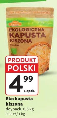 Eko kapusta kiszona doypack promocja w Intermarche