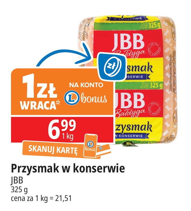 Przysmak w konserwie Jbb* promocja w Leclerc