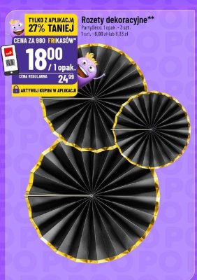 Rozety dekoracyjne Party Deco promocja w POLOmarket