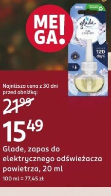 Zapas do elektrycznego odświeżacza powietrza promocja w Rossmann