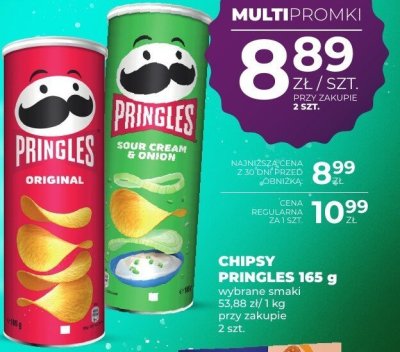 Chipsy Pringles Sour Cream & Onion 165 g promocja w Duży Ben