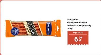 Kabanosy Exclusive drobiowe z wieprzowiną promocja w Biedronka