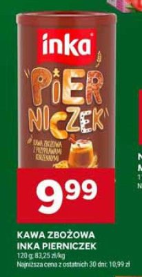Kawa zbożowa Inka Pierniczek promocja w Stokrotka