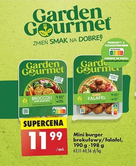 Mini burger brokułowy Garden gourmet promocja