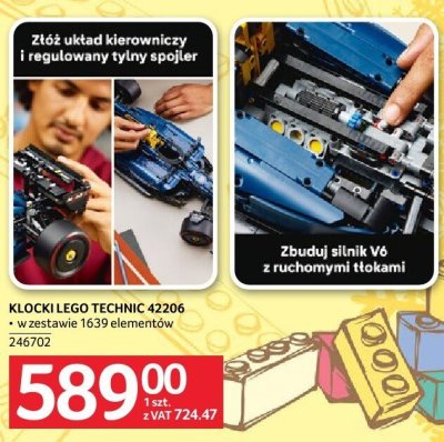 Klocki LEGO TECHNIC 42206 Oracle Red Bull Racing promocja w Selgros