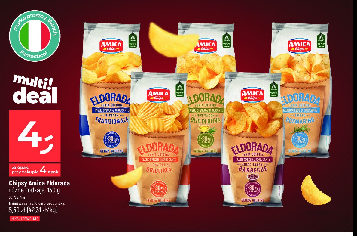 Chipsy eldorada grigliata AMICA CHIPS promocja